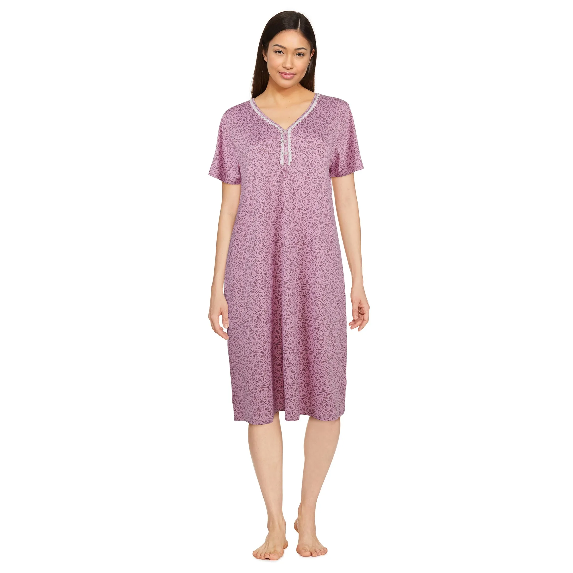 Carisma Women's V-Neck Cap Sleeve Nightgown sold by Giant Tiger product image thumbnail 3
