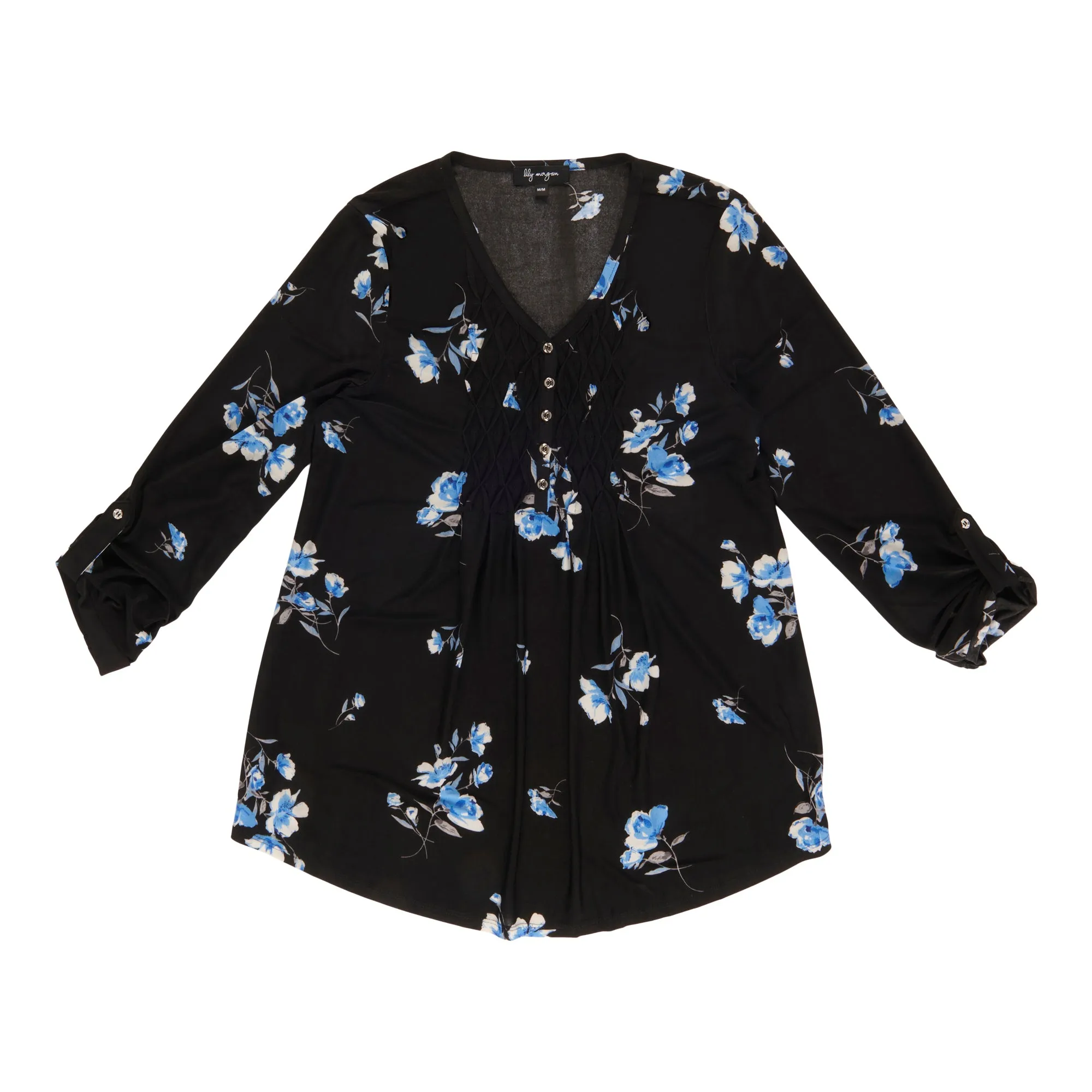 lily morgan Women's V-Neck Pintuck Blouse sold by Giant Tiger product image thumbnail 3