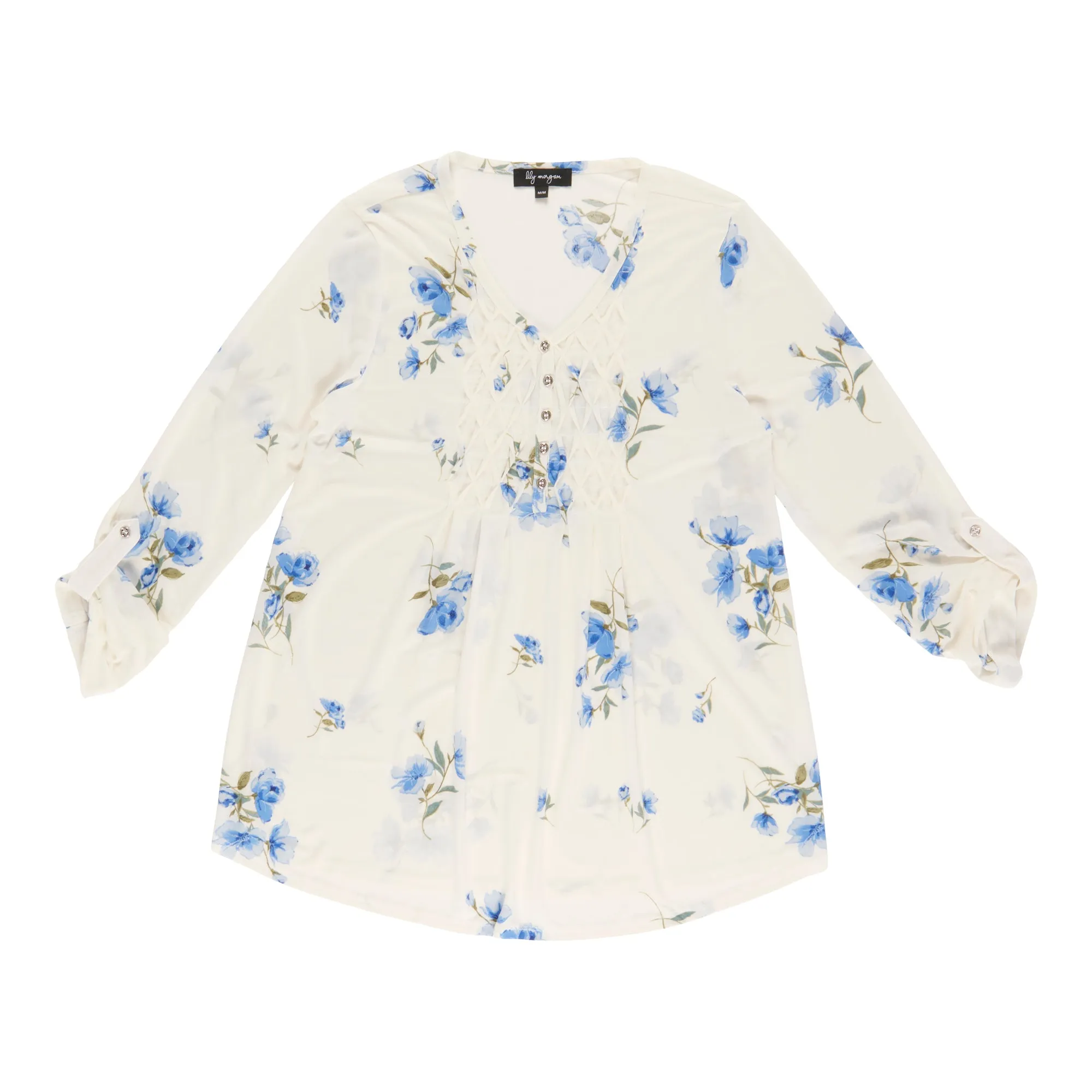 lily morgan Women's V-Neck Pintuck Blouse sold by Giant Tiger product image thumbnail 4