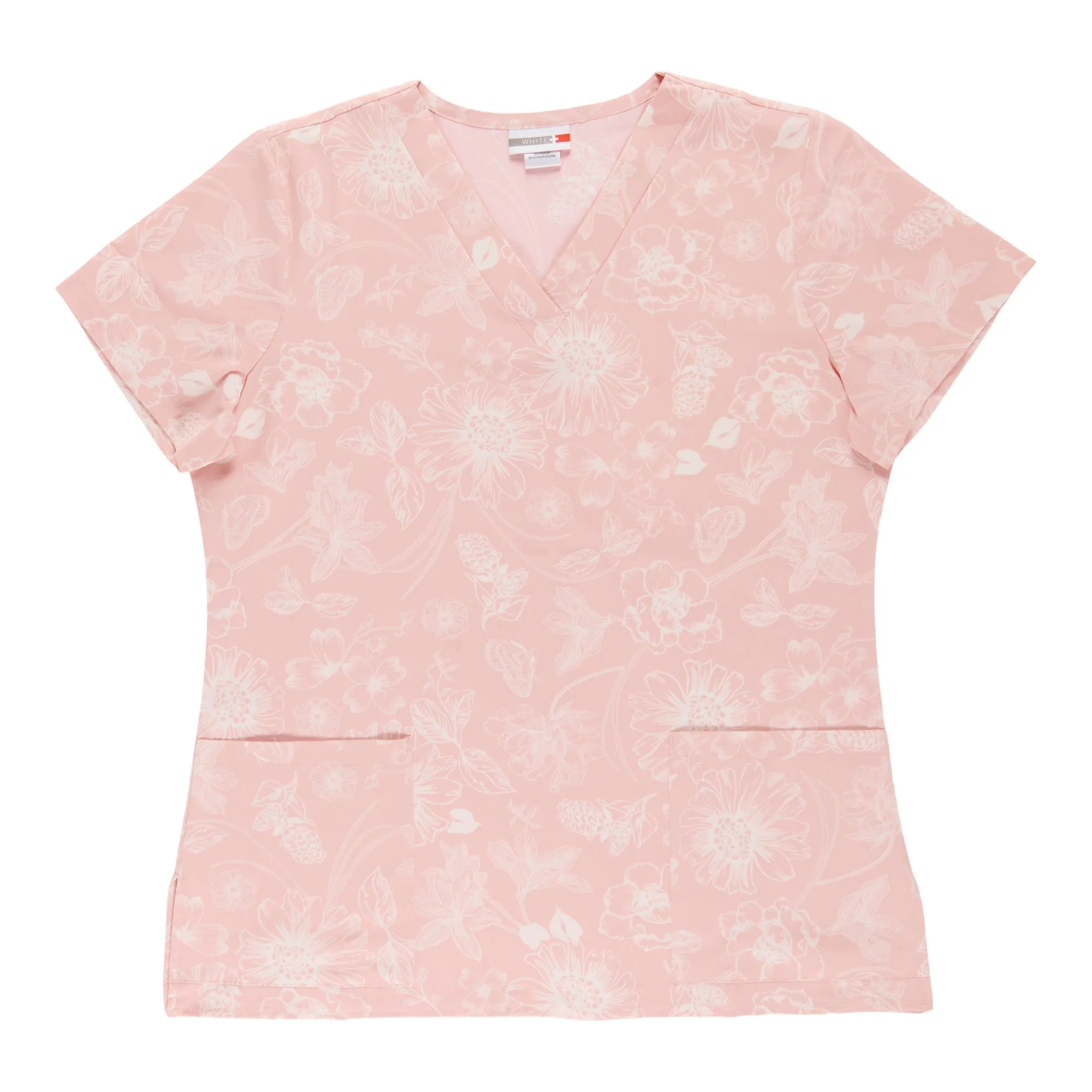 White Cross Women's Printed Scrub Top sold by Giant Tiger