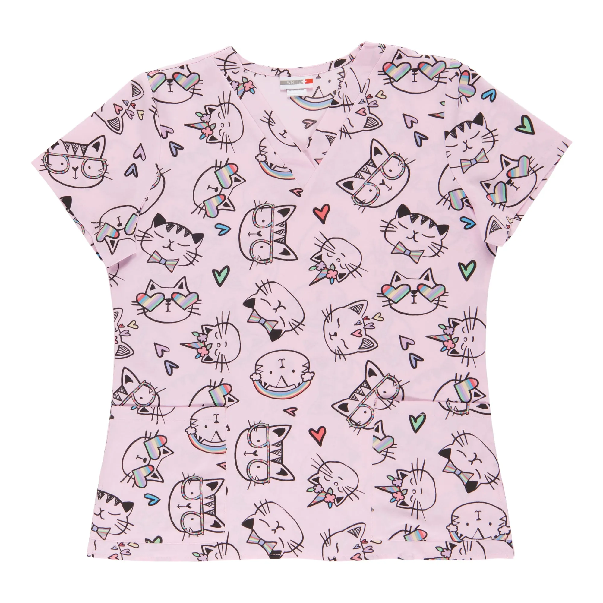 White Cross Women's Printed Scrub Top sold by Giant Tiger product image thumbnail 2