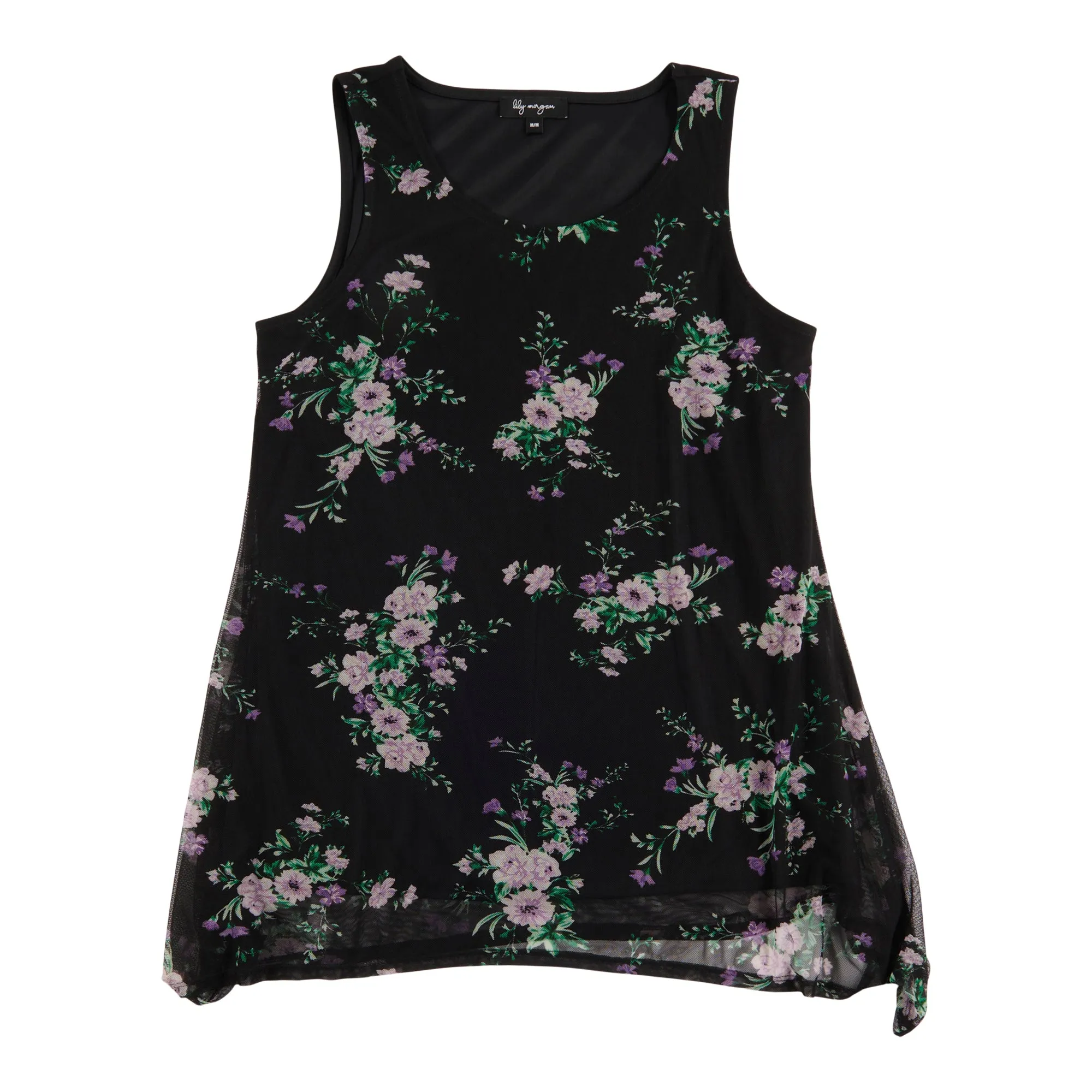 lily morgan Women's Spring Flair Mesh Printed Tank Top sold by Giant Tiger