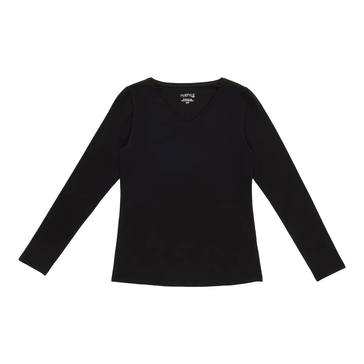mySTYLE Women's V-Neck Long Sleeve Top sold by Giant Tiger