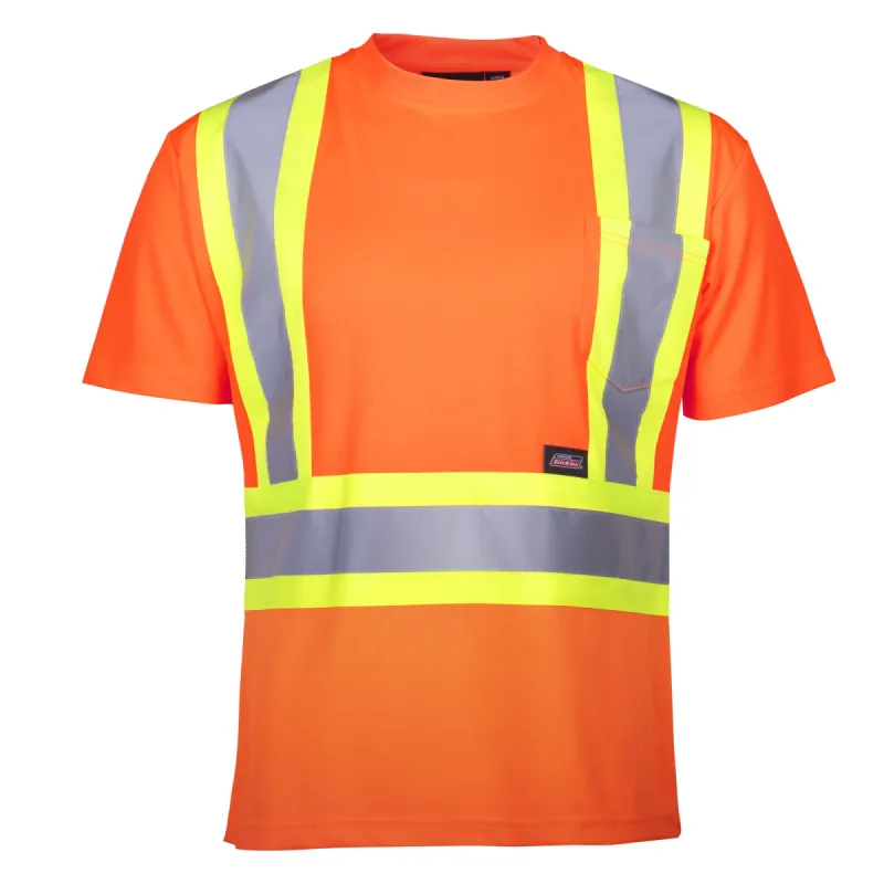 Women's High Visibility Crew Neck T-Shirt made by Dickies