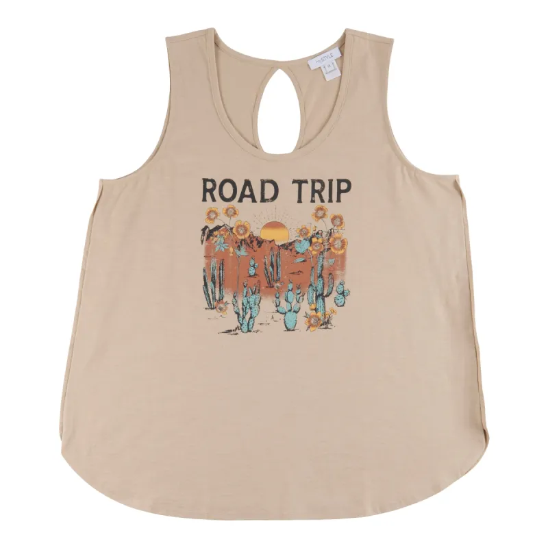 mySTYLE Women's Plus Festival Slub Tank Top with Back Hole Detail sold by Giant Tiger