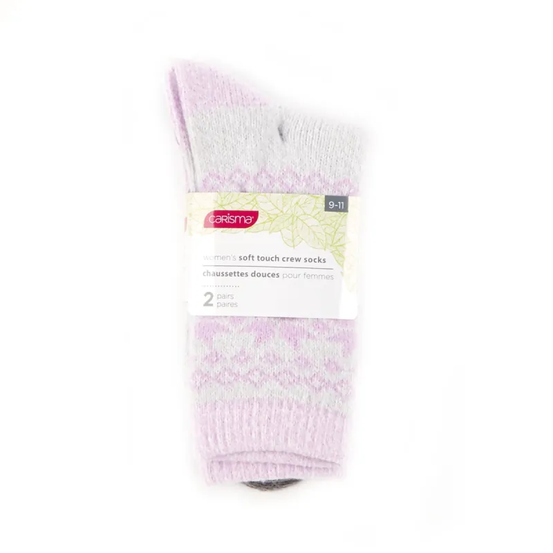 Carisma Women's Soft Touch Crew Socks sold by Giant Tiger
