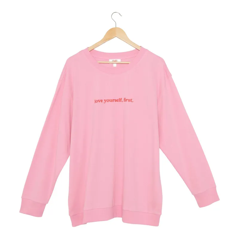 mySTYLE Women's Plus Valentine's Day Fleece Sweatshirt sold by Giant Tiger