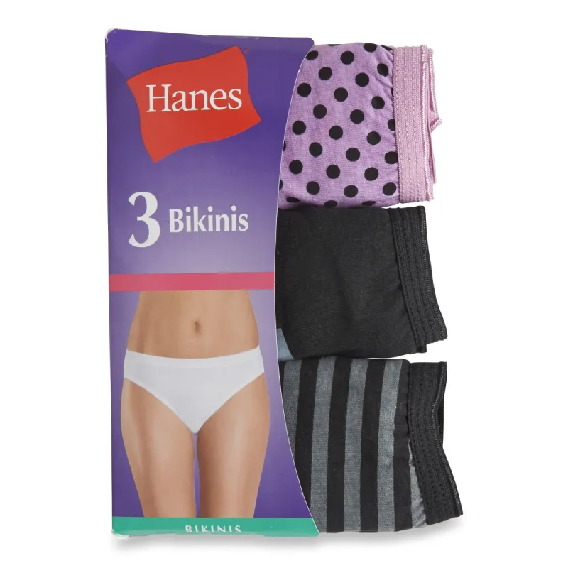 Hanes Women's Bikini Underwear, 3-Pack sold by Giant Tiger