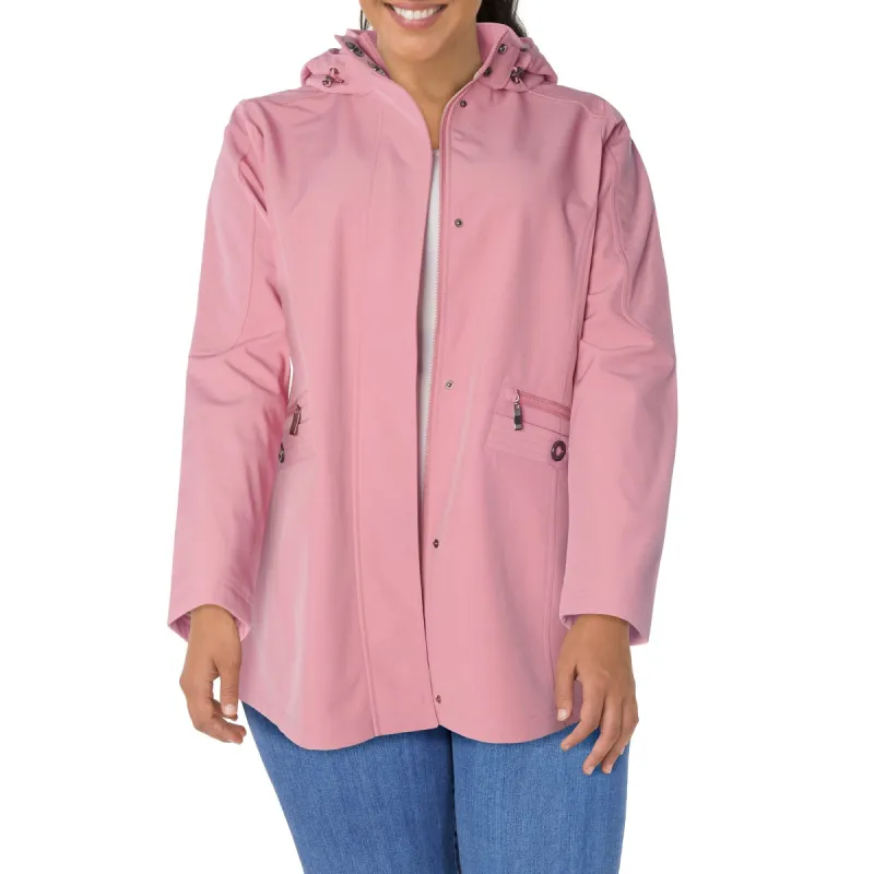 lily morgan Women's Plus Hooded Bonded Jacket sold by Giant Tiger