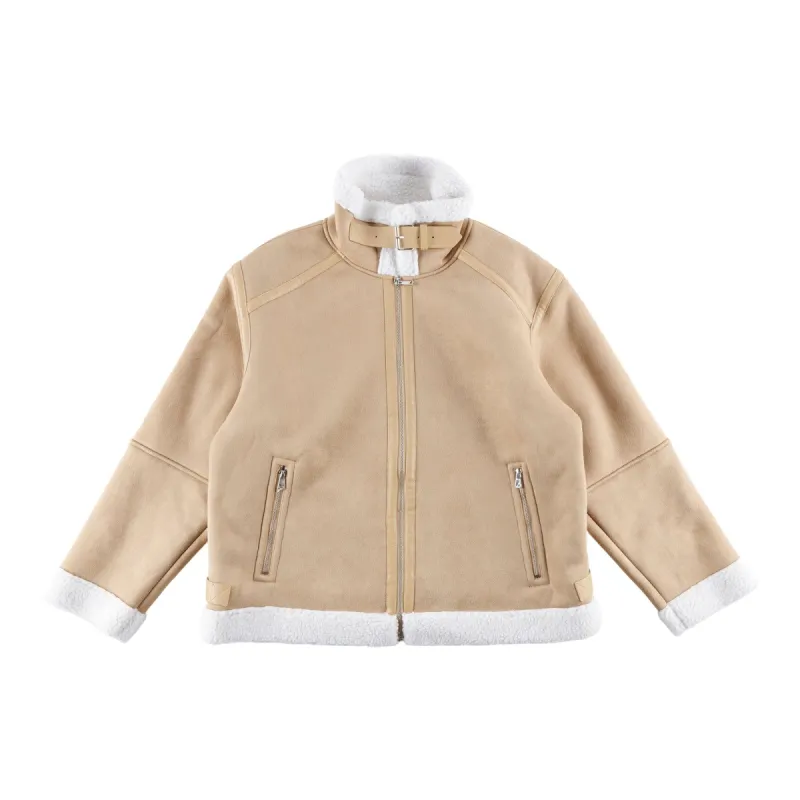 mySTYLE Women's Plus Moto Shearling Jacket sold by Giant Tiger