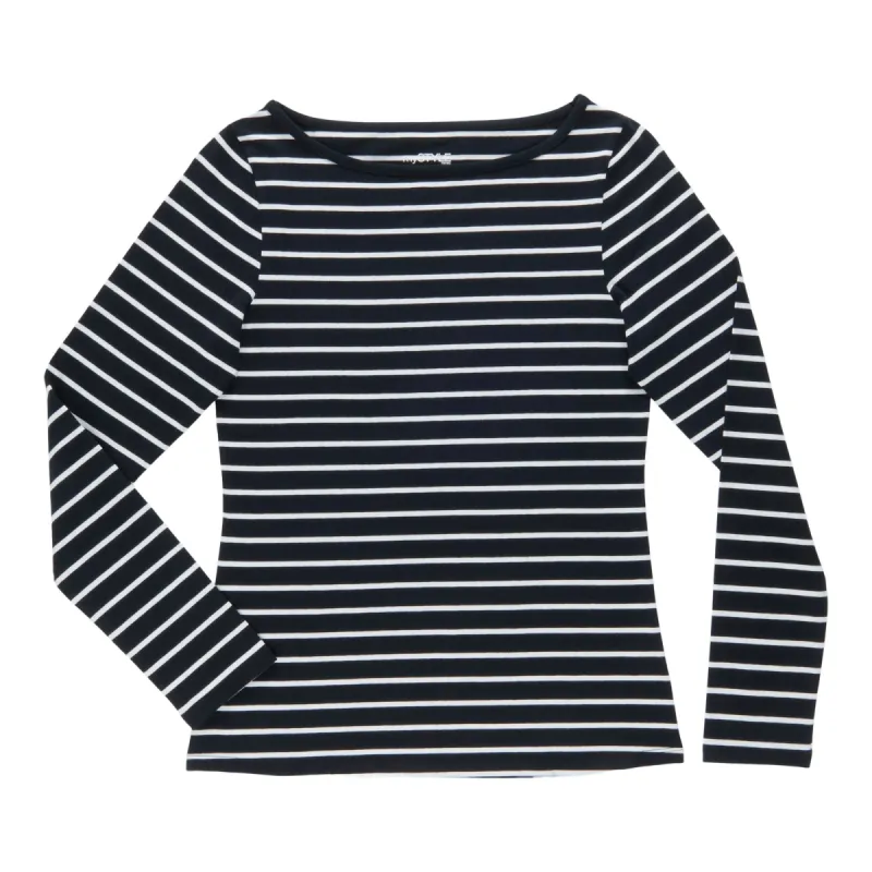 mySTYLE Women's New Wave Long Sleeve Boatneck Tee sold by Giant Tiger