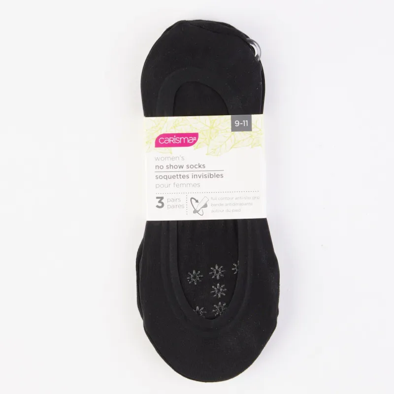 Carisma Women's Basic Footliners, 3-Pack sold by Giant Tiger