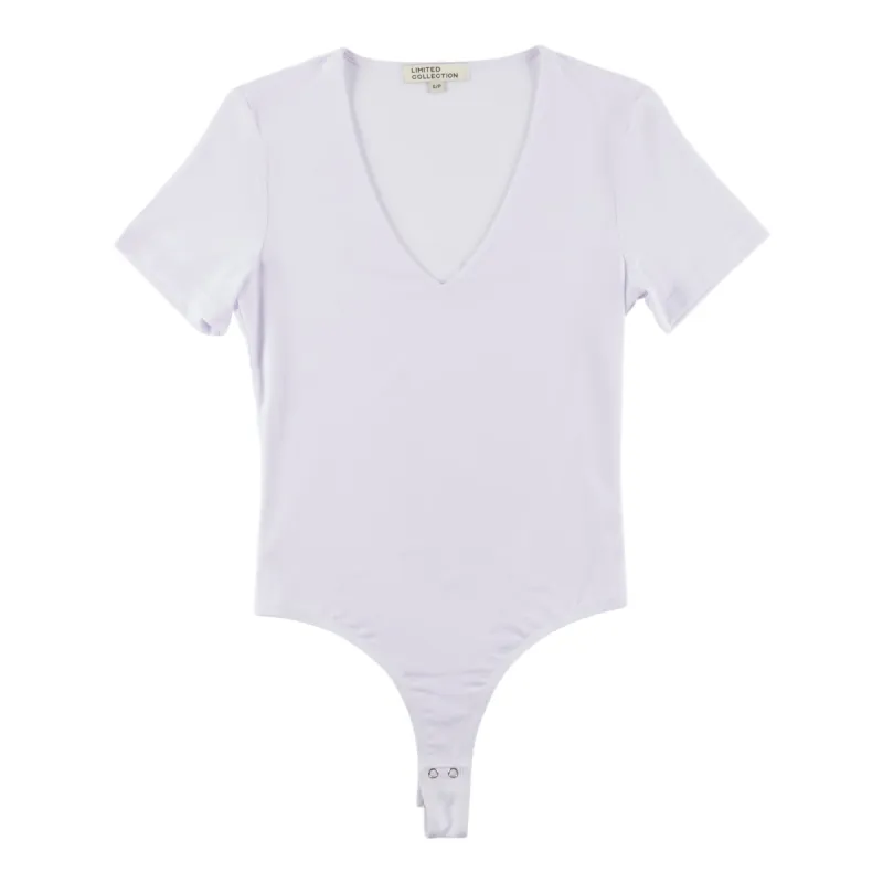 Limited Collection Women's Modern Age Short Sleeve V-Neck Bodysuit sold by Giant Tiger