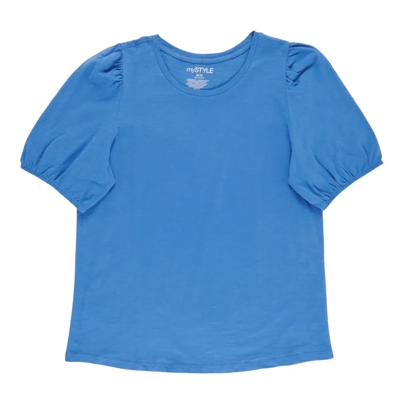 mySTYLE Women's Crew Neck Puff Sleeve T-Shirt sold by Giant Tiger