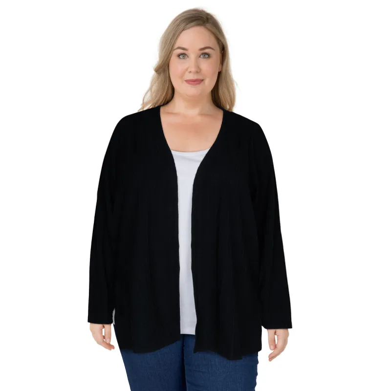 lily morgan Women's Plus Long Sleeve Cardigan sold by Giant Tiger