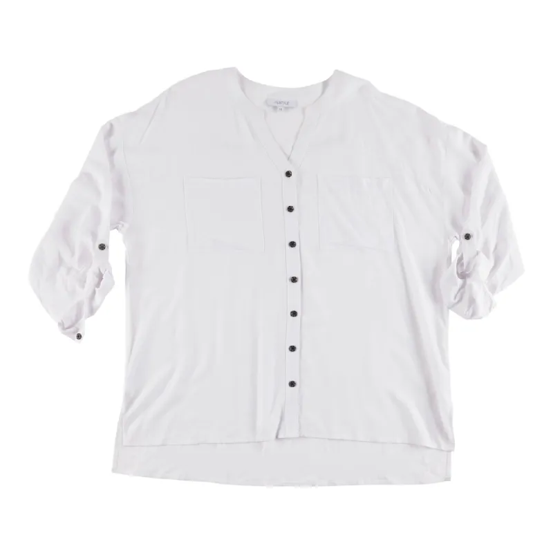 mySTYLE Women's Seaside Linen Shirt sold by Giant Tiger