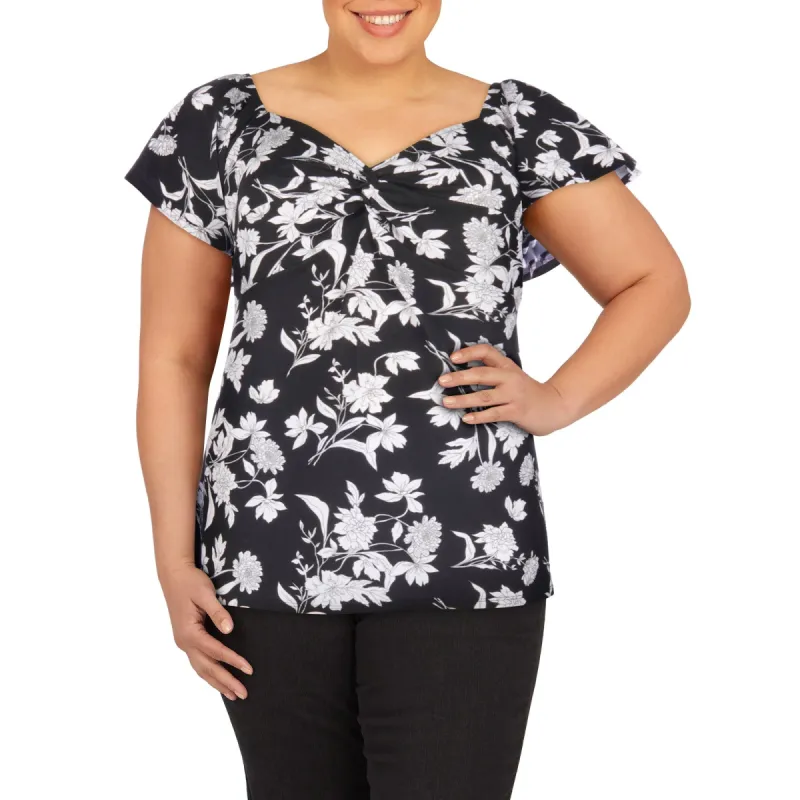 lily morgan Women's Plus Simply Chic Babydoll Top sold by Giant Tiger