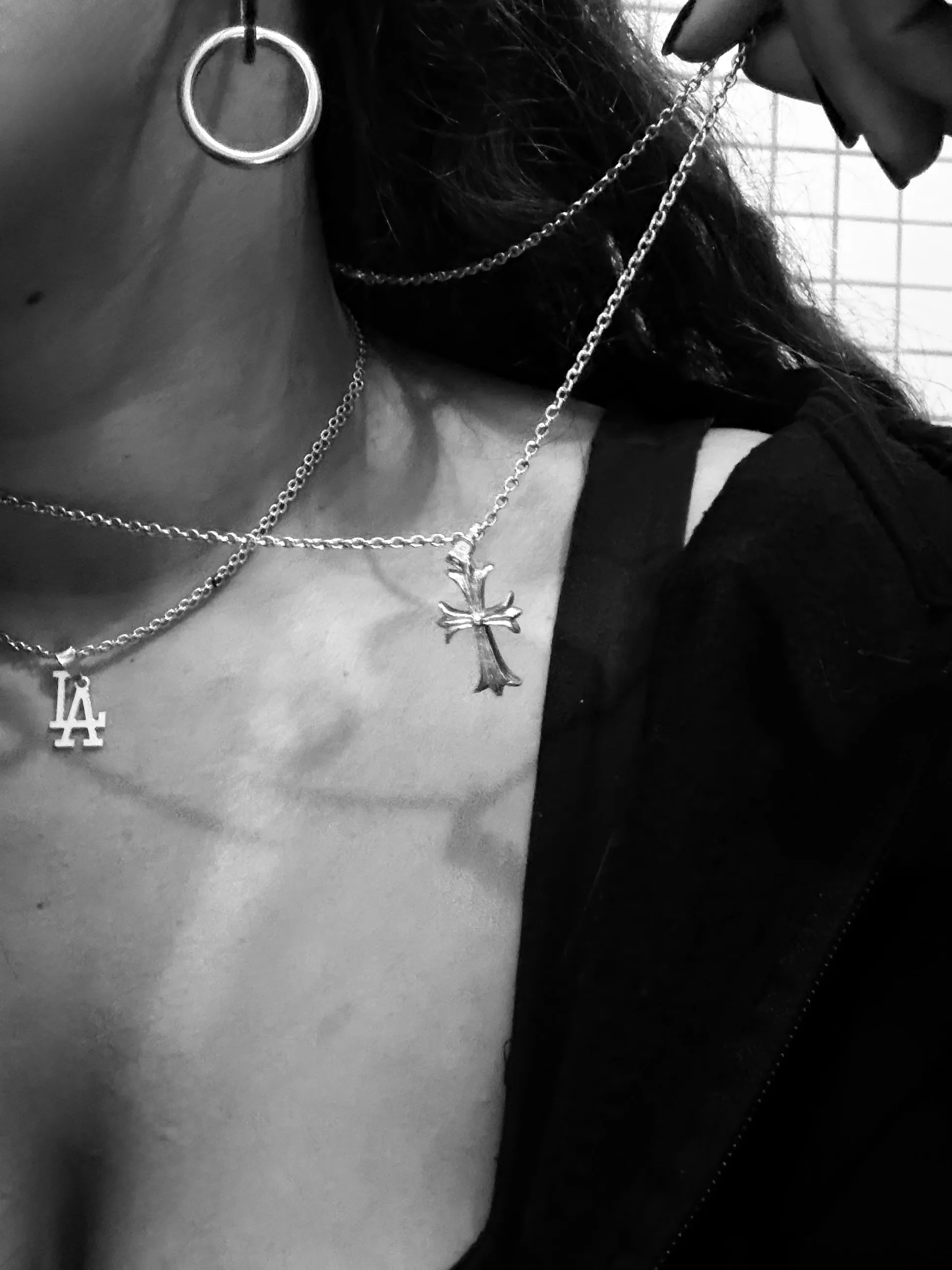 Cross Chrome Pendant sold by Mary Louis product image thumbnail 2