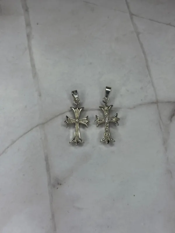 Cross Chrome Pendant made by Mary Louis