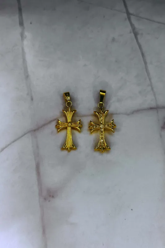Cross Chrome Goldie Pendant made by Mary Louis