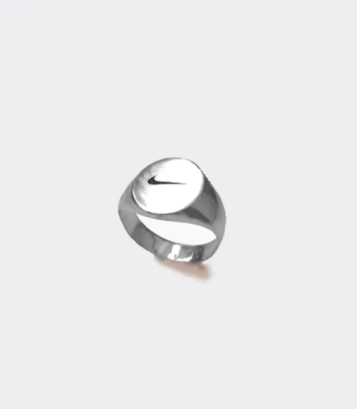 Swoosh Ring made by Mary Louis