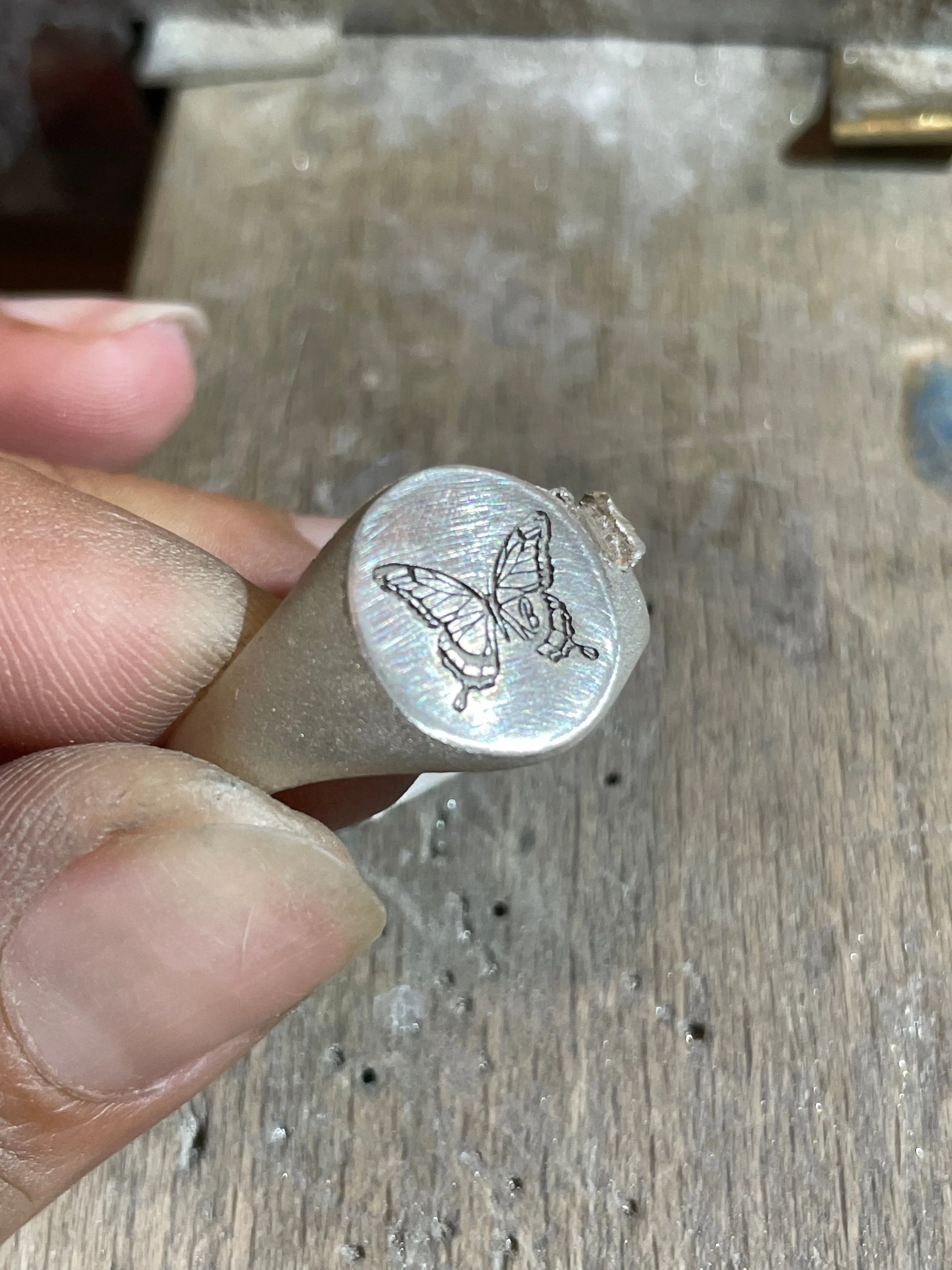 Oval Signet ring, small sold by Mary Louis product image thumbnail 4