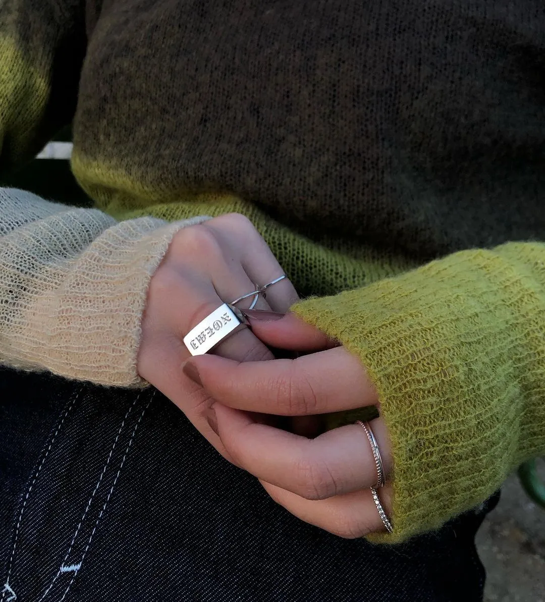 Rectangle Signet Ring sold by Mary Louis product image thumbnail 2