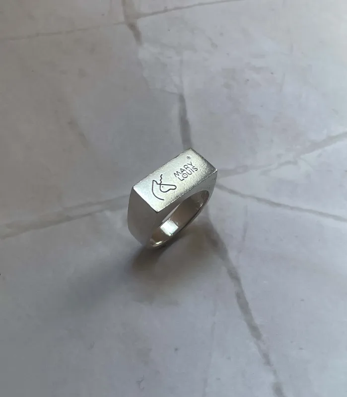 Rectangle Signet Ring made by Mary Louis