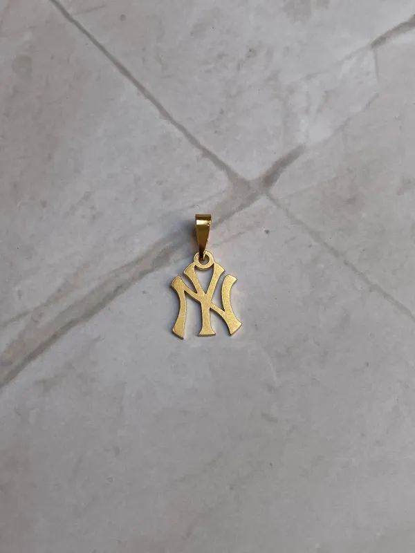 NY goldie pendant made by Mary Louis