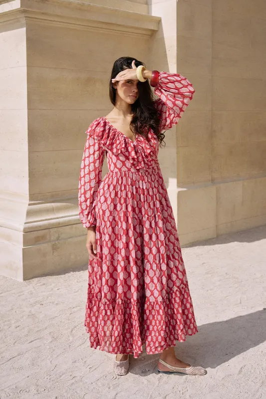 Pari Maxi Dress ~ Sangria made by Daughters of India