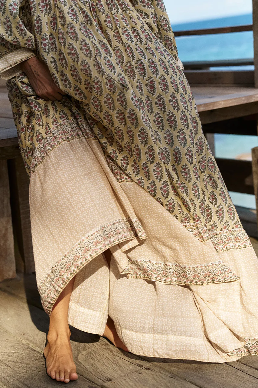 Bhoomi Maxi Dress ~ Meadow sold by Daughters of India product image thumbnail 4