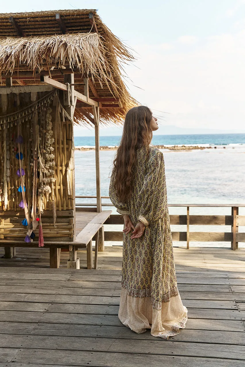 Bhoomi Maxi Dress ~ Meadow sold by Daughters of India product image thumbnail 5