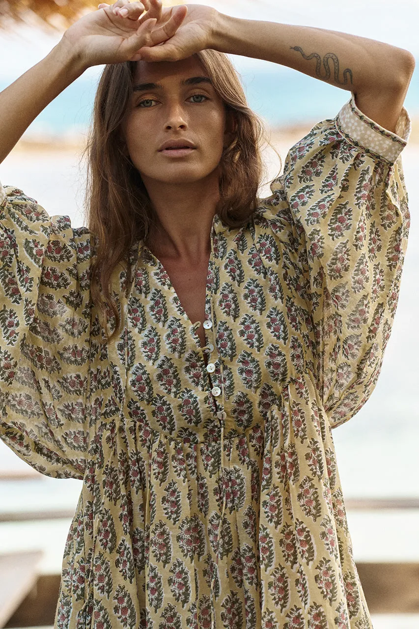 Bhoomi Maxi Dress ~ Meadow sold by Daughters of India product image thumbnail 2