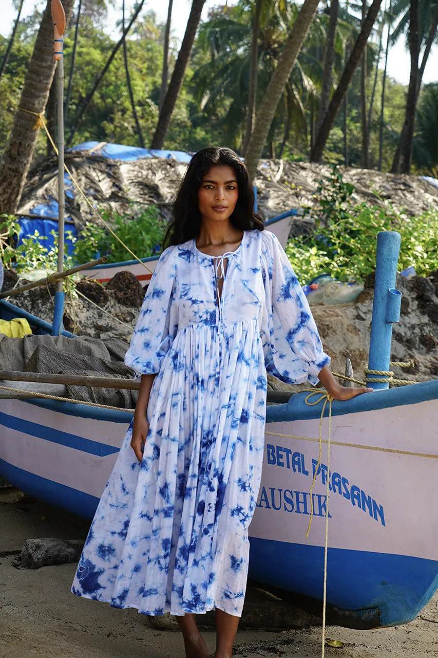 Kyra Midi Dress ~ Deep Sea sold by Daughters of India product image thumbnail 5