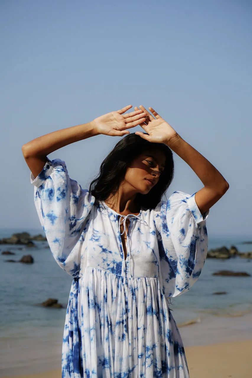 Kyra Midi Dress ~ Deep Sea sold by Daughters of India product image thumbnail 2