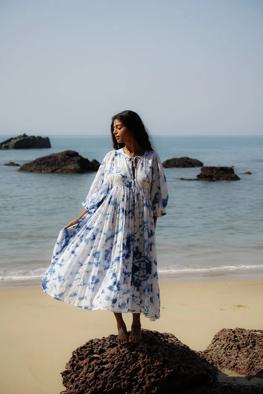 Kyra Midi Dress ~ Deep Sea sold by Daughters of India product image thumbnail 3