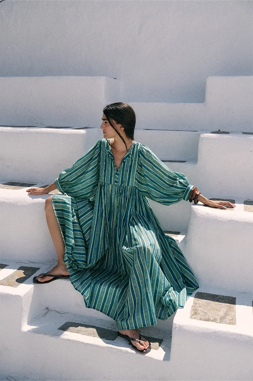 Kyra Maxi Dress ~ Spearmint sold by Daughters of India