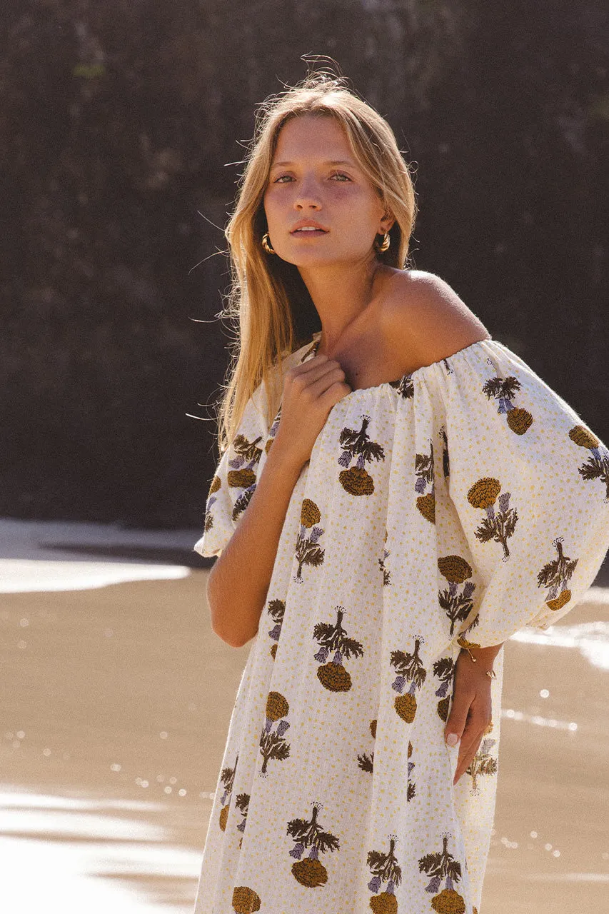 Dahlia Maxi Dress ~ Marigold sold by Daughters of India product image thumbnail 2