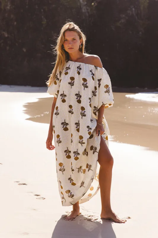 Dahlia Maxi Dress ~ Marigold made by Daughters of India