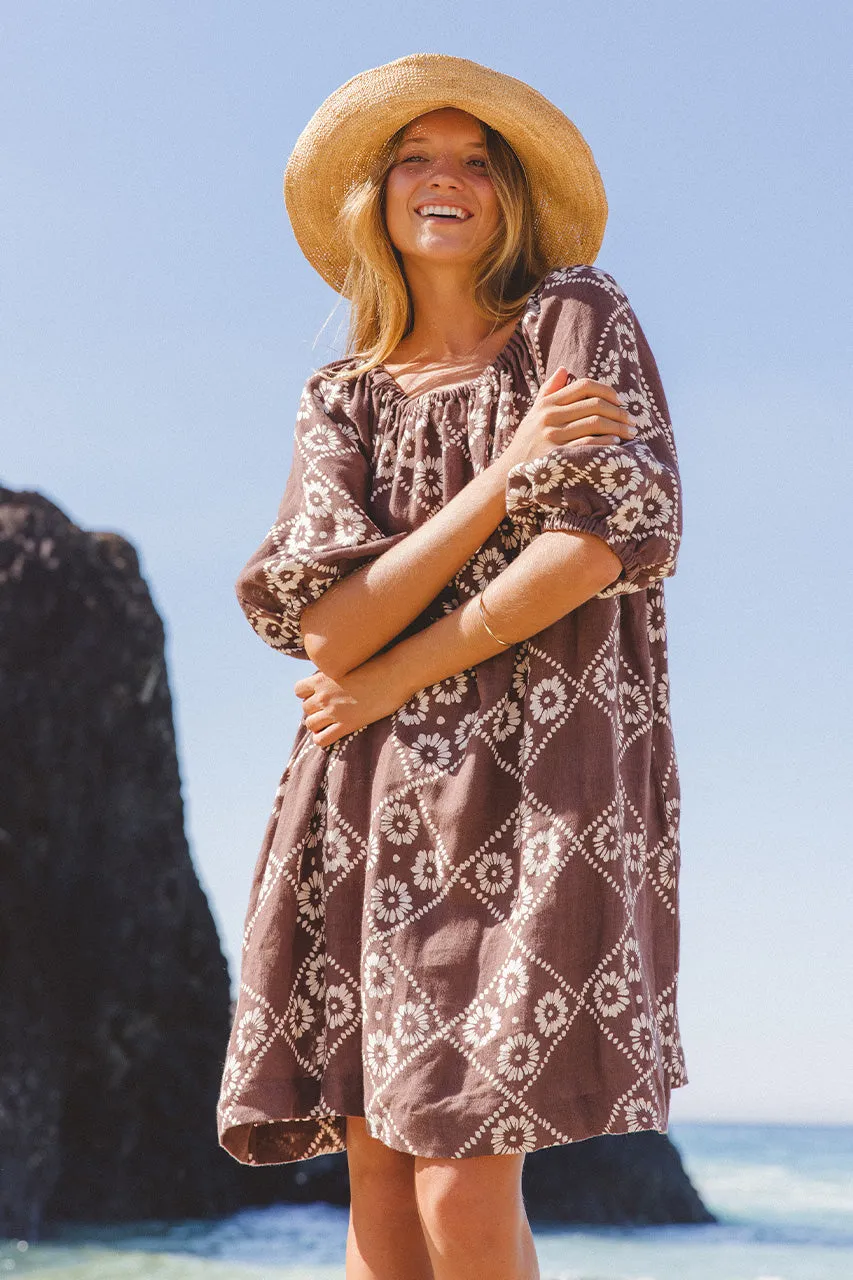 Dahlia Mini Dress ~ Maple sold by Daughters of India product image thumbnail 3