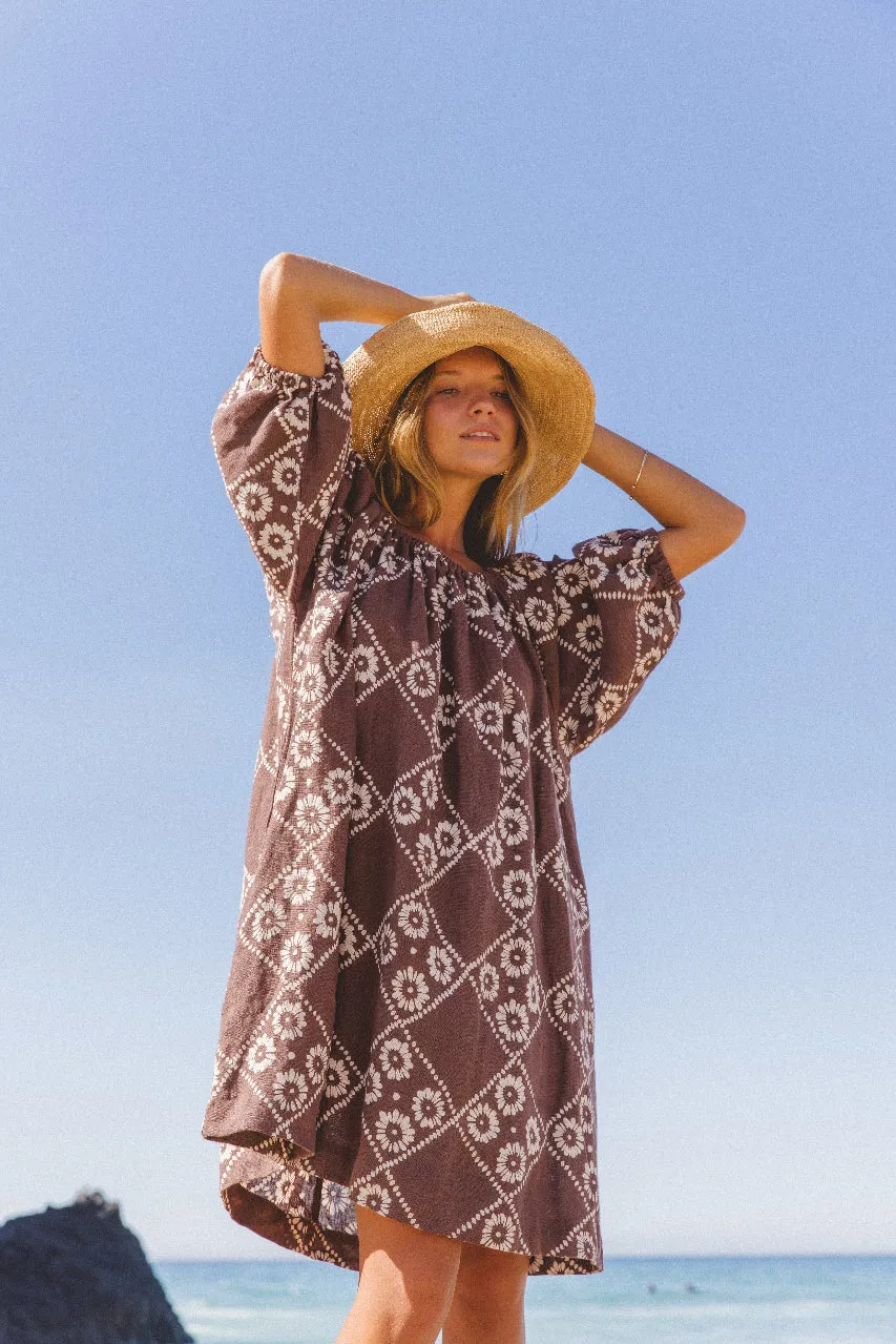 Dahlia Mini Dress ~ Maple sold by Daughters of India product image thumbnail 4