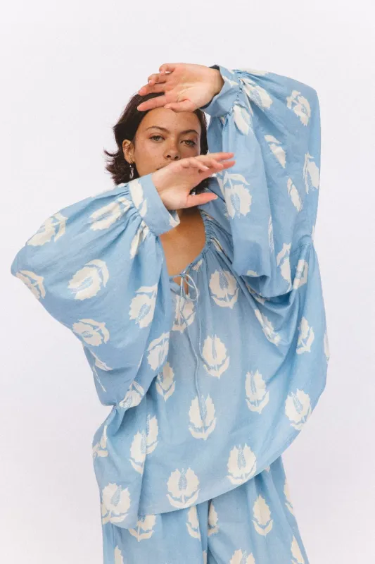 Ria Blouse ~ Sky made by Daughters of India