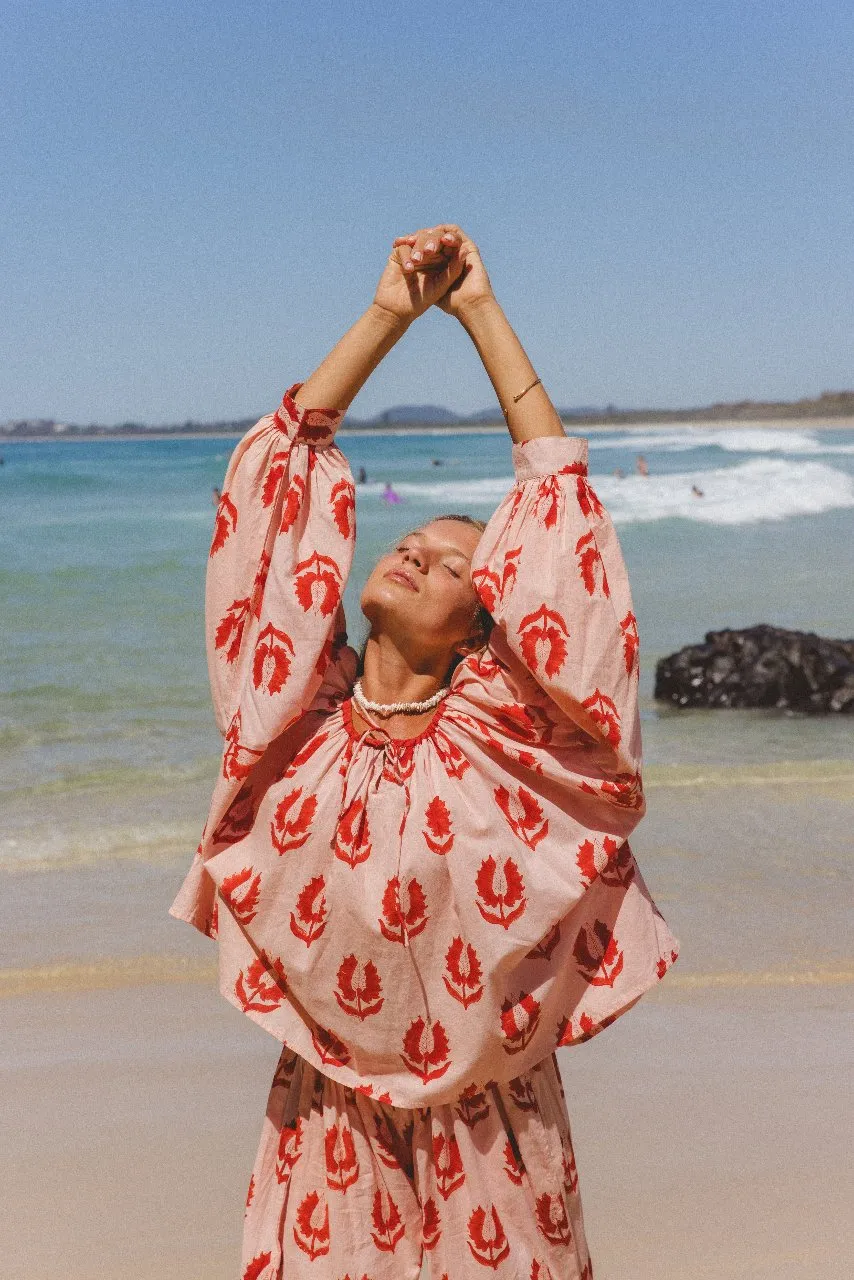 Ria Blouse ~ Cherry Blossom sold by Daughters of India