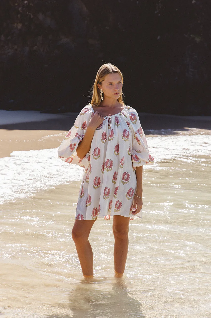 Ria Mini Dress ~ Strawberry Cream sold by Daughters of India product image thumbnail 4