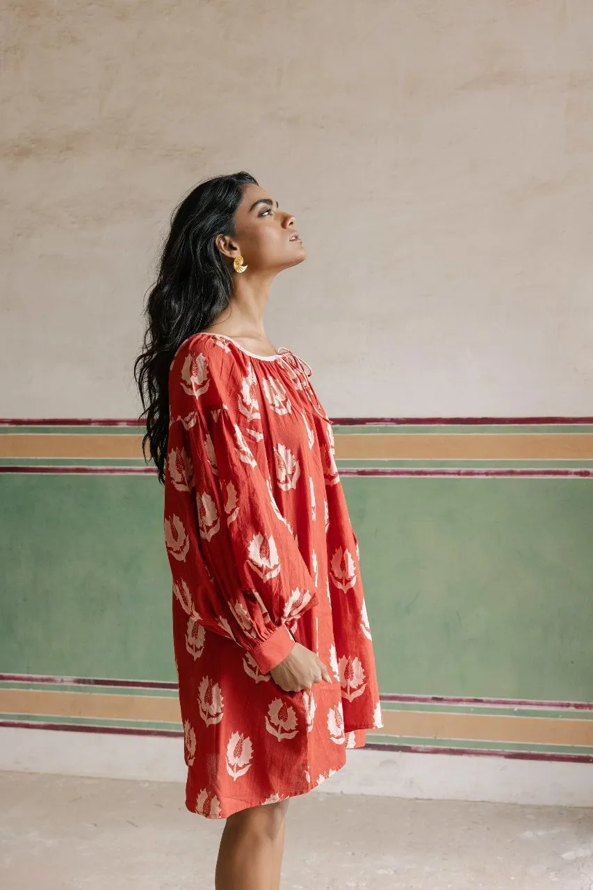Ria Mini Dress ~ Ruby Red sold by Daughters of India product image thumbnail 5