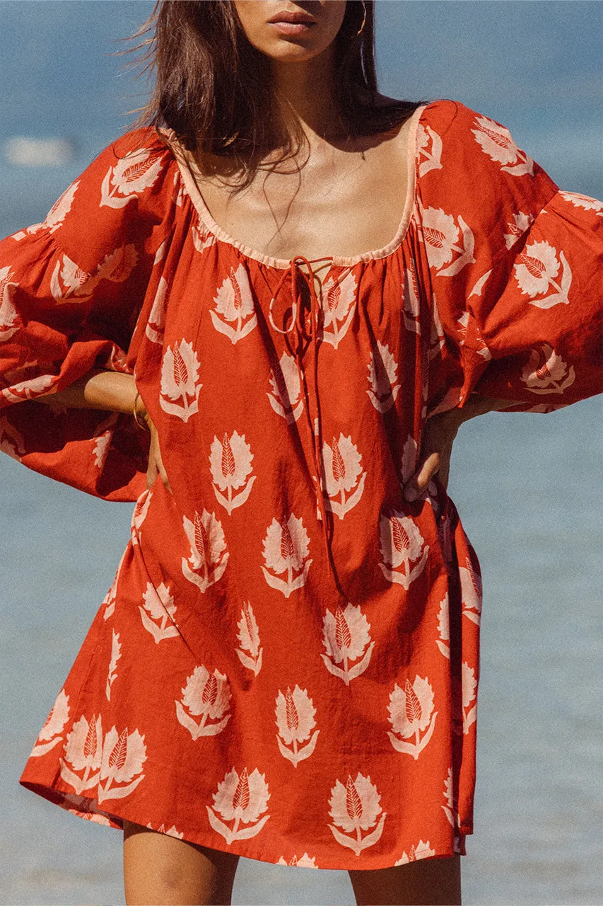 Ria Mini Dress ~ Ruby Red sold by Daughters of India product image thumbnail 2