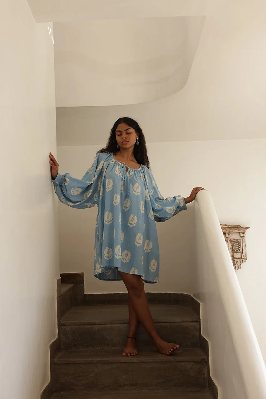 Ria Mini Dress ~ Sky sold by Daughters of India product image thumbnail 5