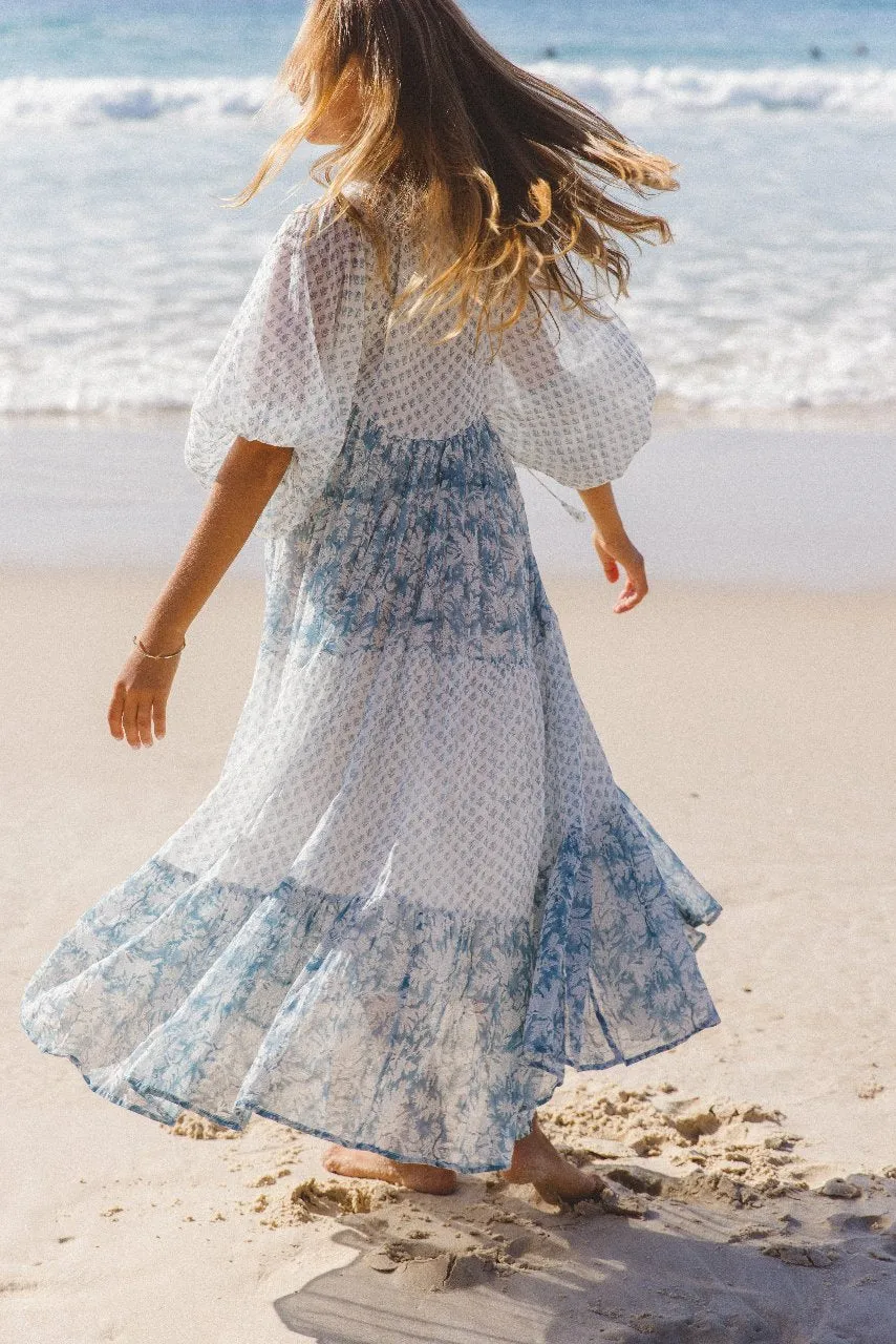 Nora Maxi Dress ~ Aquamarine sold by Daughters of India product image thumbnail 4