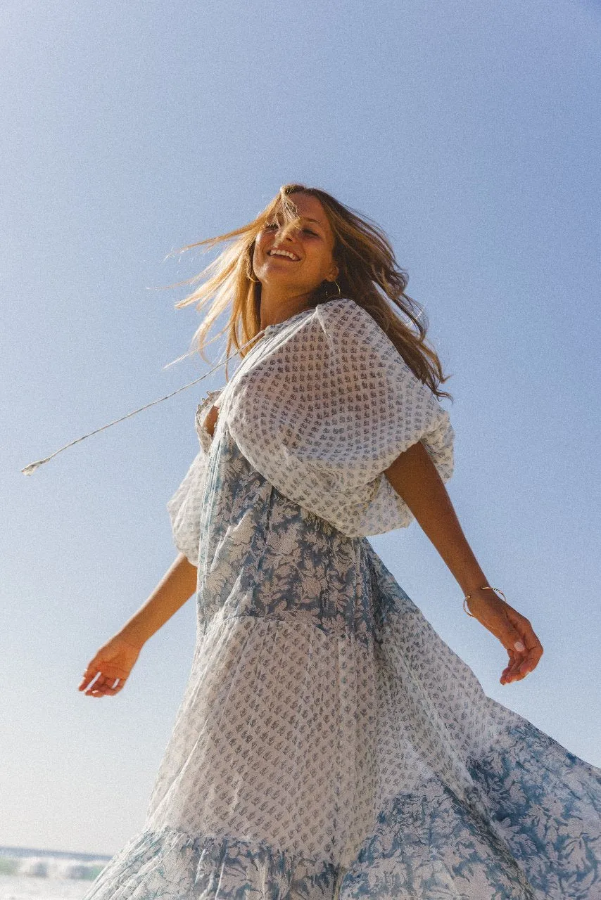 Nora Maxi Dress ~ Aquamarine sold by Daughters of India product image thumbnail 5