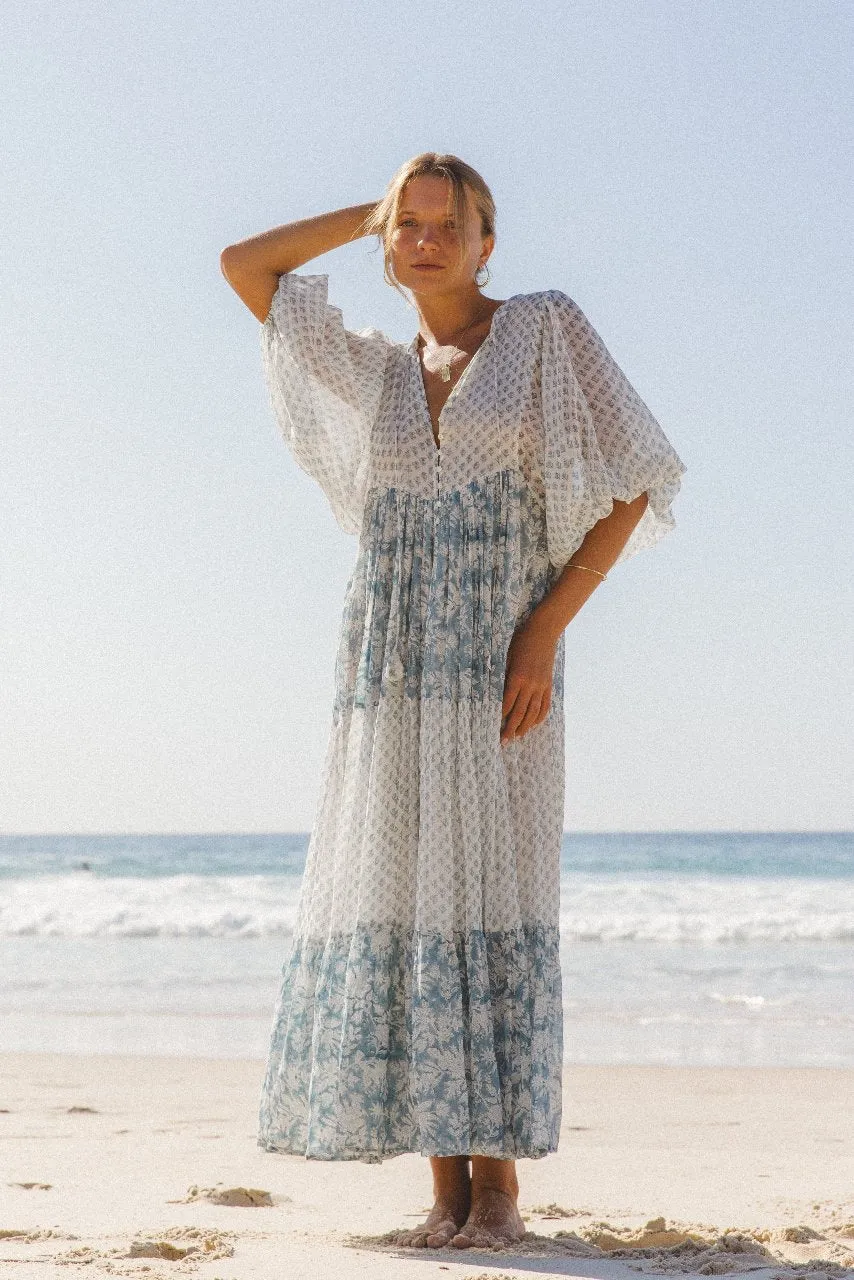 Nora Maxi Dress ~ Aquamarine sold by Daughters of India product image thumbnail 3